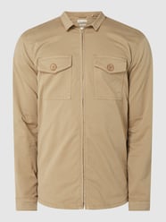 Regular fit vrijetijdsoverhemd van biologisch katoen met stretch, model 'Novo' van BY GARMENT MAKERS Wit - 4