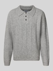 Swobodny krój sweter z dzianiny z elastycznej mieszanki wełny od JACK & JONES - 45