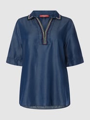 PLUS SIZE Blusenshirt aus Lyocell von Marina Rinaldi Blau / Türkis - 41