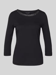 T-Shirt mit Ziersteinbesatz und 3/4-Arm von Christian Berg Woman - 9