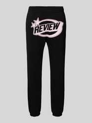 Sweatpants mit Label-Print von REVIEW Schwarz - 38