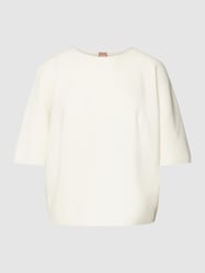Gebreide pullover met structuurmotief, model 'Flambera' van BOSS Orange Wit - 44