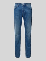 Slim Fit Jeans in unifarbenem Design Modell 'Josh' von Tom Tailor Blau - 1