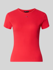 t-shirt o kroju slim fit z mieszanki bawełny od Tommy Jeans - 28