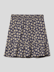 Rok met gebloemd all-over motief van Tom Tailor Blauw / turquoise - 4
