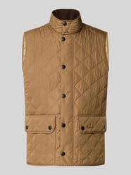 Slim Fit Weste mit Logo-Stitching Modell 'NEW LOWERDALE' von Barbour Beige - 37