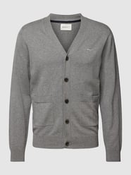 Cardigan met knoopsluiting, model 'CLASSIC' van Gant Grijs / zwart - 47