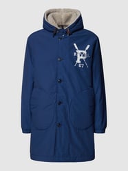 Parka mit Futter aus Teddyfell von Polo Ralph Lauren Blau - 4