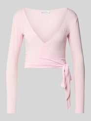 Cardigan in Wickel-Optik Modell 'Luca' von OH APRIL Pink - 2