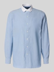 Koszula biznesowa o kroju custom fit z listwą guzikową od Polo Ralph Lauren - 4