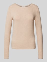 Longsleeve mit geripptem Rundhalsausschnitt Modell 'Sulikko' von OPUS Beige - 18