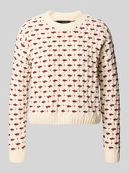 sweter o kroju regular fit z bouclé o strukturze model 'VMSHARON' od VERO MODA - 29