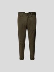 Bundfaltenhose im Straight Fit von Stylebop Grün - 21