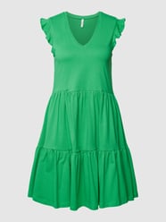 Mini-jurk in laagjeslook van Only Groen - 5
