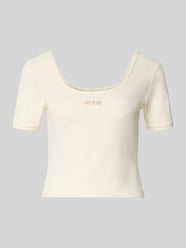 t-shirt o kroju krótki z mieszanka lyocellu model 'Circe' od GUESS Activewear - 7