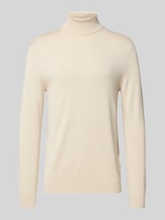 Regular Fit Rollkragenpullover aus Viskose-Mix Modell 'WYLER' von Only & Sons Beige - 15