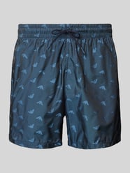 Relaxed Fit Badeshorts mit Label-Print von Emporio Armani - 18