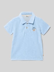 poloshirt met korte knoopsluiting en motiefstitching van Steiff - 4