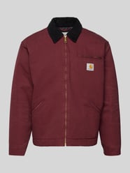 Jacke mit Label-Patch von Carhartt Work In Progress Bordeaux - 1