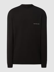 Sweatshirt mit Waffelstruktur  von Calvin Klein Jeans Schwarz - 7