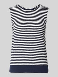 Frise Yarn Frottee Ringel-Top von Christian Berg Woman - 18