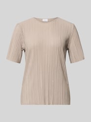 T-Shirt mit Rundhalsausschnitt Modell 'LISA' von VILA Beige - 15