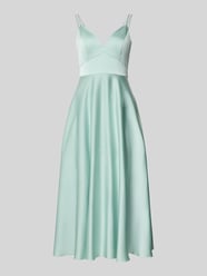 Cocktailkleid aus Satin mit V-Ausschnitt von Jake*s Cocktail - 11