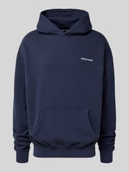 Oversized Hoodie mit Logo-Stitching und Känguru-Tasche von Pegador - 40