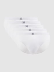 Slip van katoen in een set van 5 stuks van bugatti Wit - 36