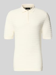Regular Fit Poloshirt mit kurzem Reißverschluss von MCNEAL Beige - 42