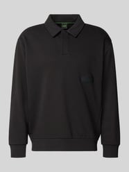 Relaxed Fit Sweatshirt aus Baumwoll-Mix Modell 'SW_Placket Polo' von BOSS Green - 17