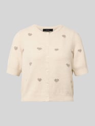 Kardigan w kroju slim fit z intarsjami model 'DOFFY INTARSIA' od VERO MODA - 29