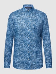 Freizeithemd mit Button-Down-Kragen von Fynch-Hatton Blau - 12