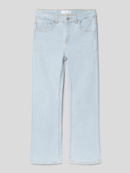 Flared Cut Jeans mit Knopfleiste von Mango Blau - 11