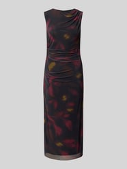 Slim Fit Midikleid mit floralem Allover-Print von zero - 15