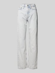 Jeansy z prostą nogawką i wysokim stanem z czystej bawełny od Calvin Klein Jeans - 33