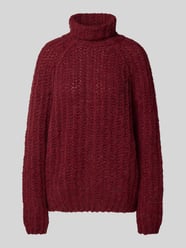 Sweter z golfem o kroju relaxed fit z domieszką wełny z alpaki od Smith and Soul - 4