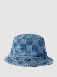 Czapka typu bucket hat ze wzorem na całej powierzchni od Marc O'Polo Denim Niebieski - 8