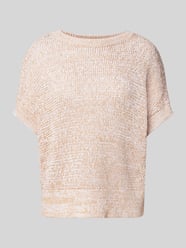 Sweter z dzianiny z prążkowanymi wykończeniami od Armani Exchange - 43