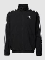 Trainingsjacke mit Logo-Streifen von adidas Originals Grau / Schwarz - 3