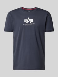 t-shirt z logo i okrągłym dekoltem od Alpha Industries - 17