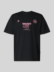 T-shirt z nadrukiem z napisem i okrągłym dekoltem od Redefined Rebel - 3