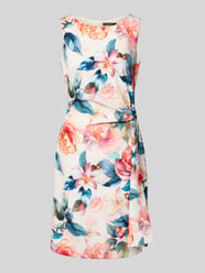Knielanges Cocktailkleid in Wickel-Optik von Vera Mont Orange - 13