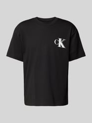 T-shirt z nadrukiem z logo i okrągłym dekoltem od Calvin Klein Jeans - 5