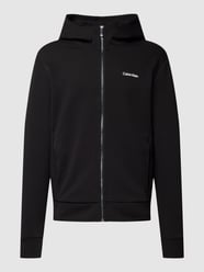 Sweatjacke mit Label-Detail von CK Calvin Klein Grau / Schwarz - 2