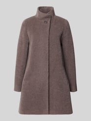 Mantel aus Schurwolle-Alpaka-Mix mit Stehkragen von ICONS Cinzia Rocca Beige - 43