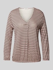 Shirt met 3/4-mouwen, model 'Sannah' van OPUS Roze - 23