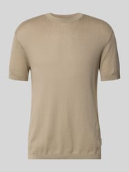 Bluzka z dzianiny z okrągłym dekoltem od Armani Exchange - 5