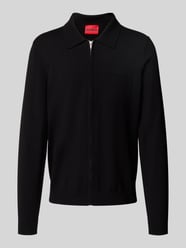 Regular Fit Strickjacke aus Viskose-Mix Modell 'SAN JEAN' von HUGO - 13