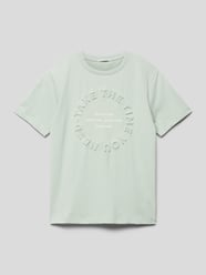 T-Shirt mit Label-Print von Tom Tailor Grün - 29